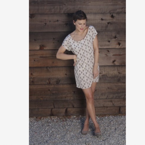 Jesse Kamm Geometric Patterned silk tunic dress - Picture 1 of 6